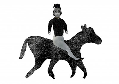 Frida Orupabo, Girl on Horse, 2021 © Frida Orupabo und Galerie Nordenhake Berlin | Stockholm | Mexiko-Stadt