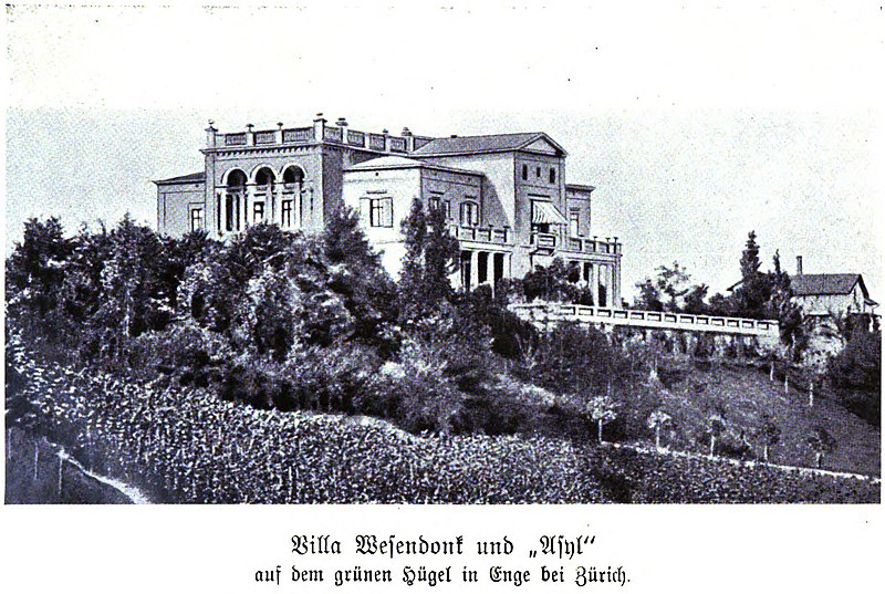 Die Villa Wesendonck im Rieterpark Zürich, ehemalige Wohnstätte Wagners