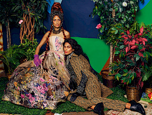 Mickalene Thomas, Untitled #2 (Orlando Series), 2019 © Mickalene Thomas und Yancey Richardson Gallery, New York