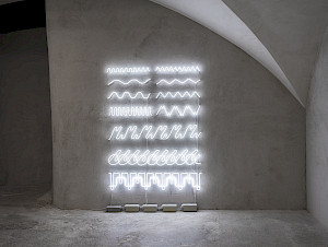 Exhibition view Sophie Taeuber-Arp / Mai-Thu Perret «Ich bin wü ü ü ü ü ü ü ü tend», Cabaret Voltaire 2022; Mai-Thu Perret, Untitled (Different Ways), 2022. Photo: Cedric Mussano
