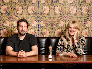 Florian Bobst und Céline Tschanz vom Gasthof Falken.