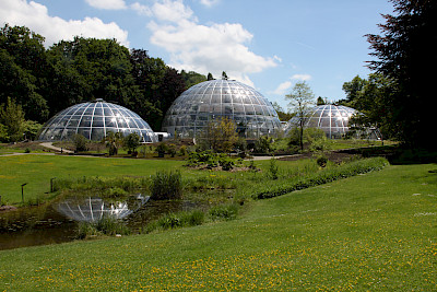 Der Garten mit den Schauhäusern