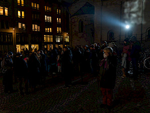Volksversammlung bei der Schule am Wasser, 2022 © Jill Oestreich