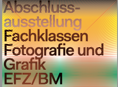 Vernissage Abschlussausstellung Fachklassen Fotografie und Grafik EFZ/BM 2024 – Mi. 03. Juli 2024