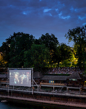 Open-Air-Kino Filmfluss