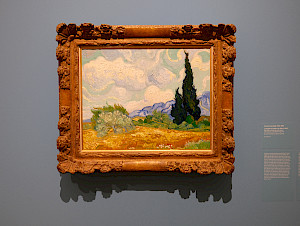 Some of Vincent van Gogh's paintings contain a lot of movement, and this work is one of them: 
