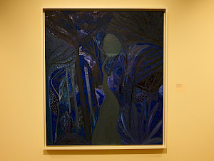 Despite his inner turmoil, Matthew Wong's paintings often convey a mystical calm, such as 
