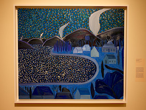The oil painting 