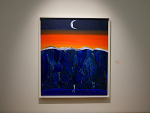 Matthew Wong's paintings often convey a feeling of pensiveness and melancholy, such as 
