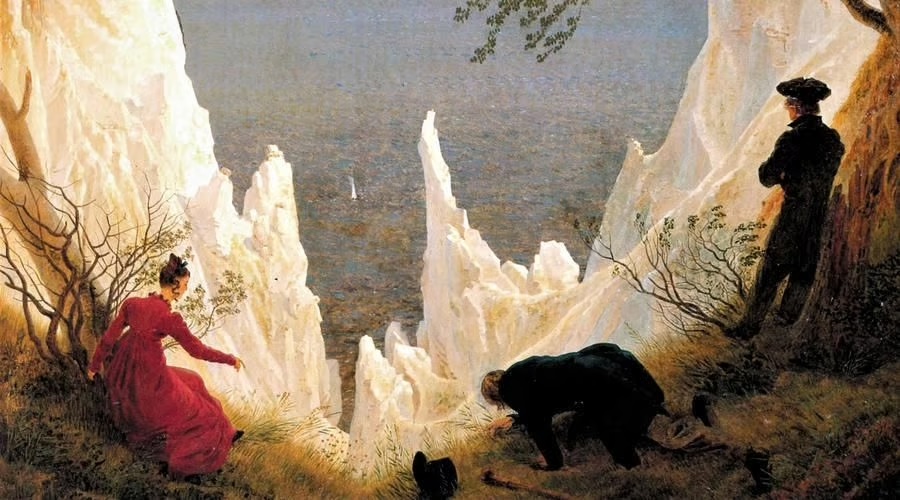 Kreidefelsen auf Rügen von Caspar David Friedrich.