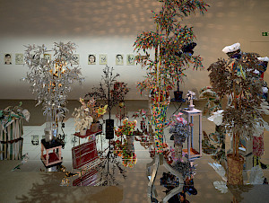 Installationsansicht Klodin Erb
Vorhang fällt Hund bellt
21.9.2025 – 4.1.2026, Aargauer Kunsthaus
Foto: David Aebi, Burgdorf