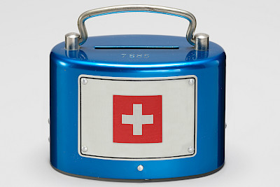 Keyvisual der Ausstellung «Bankenland Schweiz»
