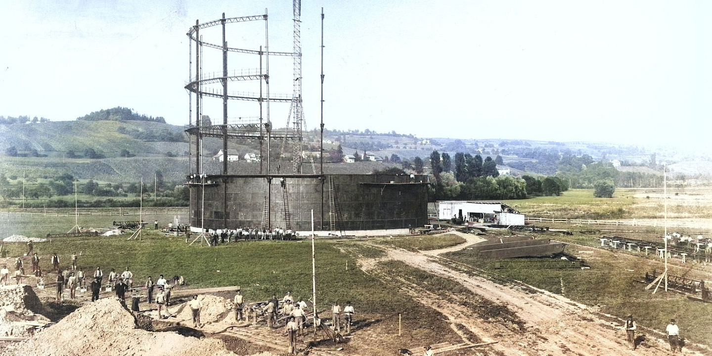 Der Gasbehälter als Bautypus
